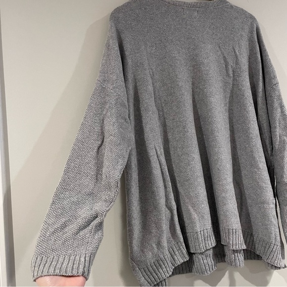 Old Navy Women’s Plus Size Lace Up Pullover Sweater - Neutral Gray, Size XXL - Picture 10 of 11